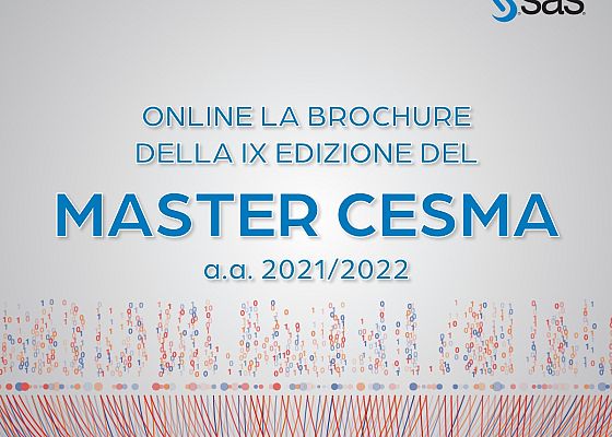 ON-LINE LA BROCHURE DEL MASTER CESMA a.a. 2021/22